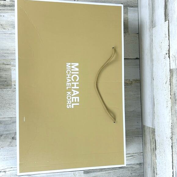 Michael Kors Women’s 5.5 Gray Suede Fabric Logo Heel Zip Calf Riding Boots NWB - Picture 11 of 11